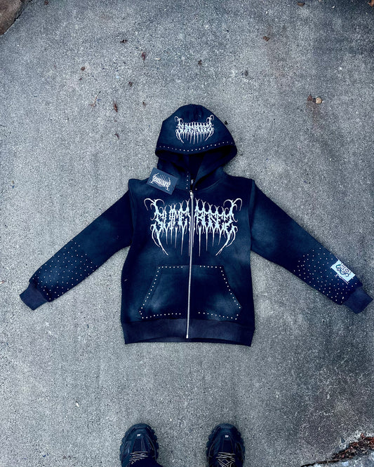 CLOUD BLACK SUN-FADED “HOODIE”